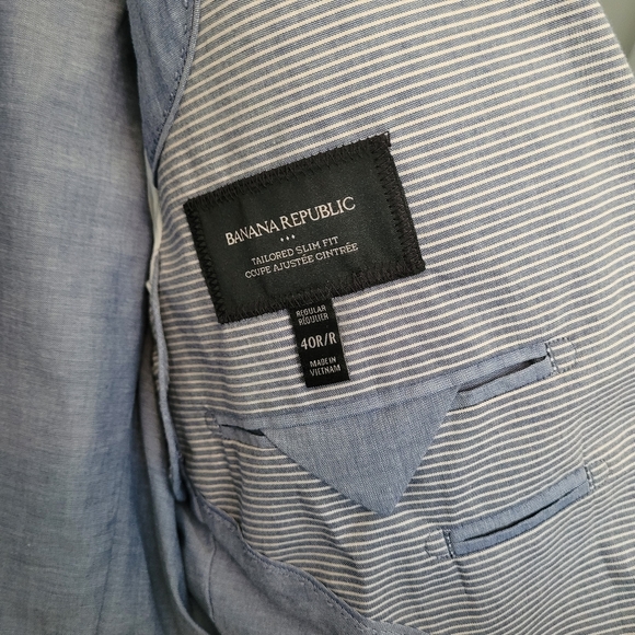 Banana republic men's striped light jacket - Picture 3 of 4